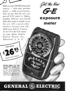 general electric meter box model 1|James's Light Meter Collection: GE PR.